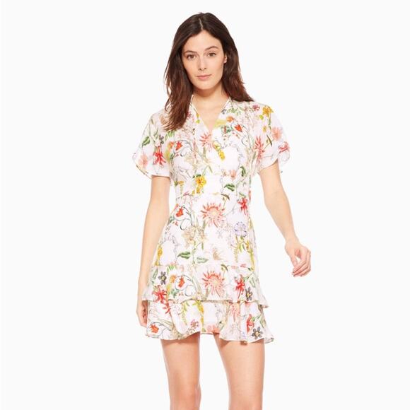 Parker Natalie Dress in Sangria Size 2 - Picture 2 of 14